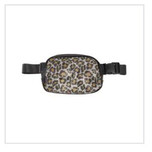 Animal Print Rhinestone Women's C.C Belt Bag